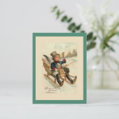 "Bonne et heureuse Anne" Nieuwjaarskaart Feestdagenkaart (Staand voorkant)