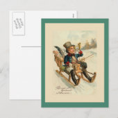 "Bonne et heureuse Anne" Nieuwjaarskaart Feestdagenkaart (Voorkant / Achterkant)