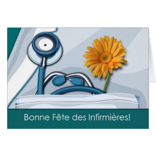 Bonne Fête des Infirmières. Verpleegdag Kaart