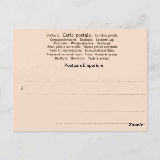 Bonne Fete Maman, Franse Moederdag Briefkaart (Achterkant)