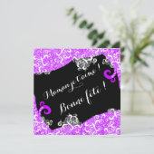 Bonne fête maman - Motief dentelle Kaart (Staand voorkant)