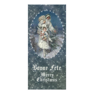 Bonne Fète - Vrolijk kerstfeest - Rackcard/Briefka Reclamekaart