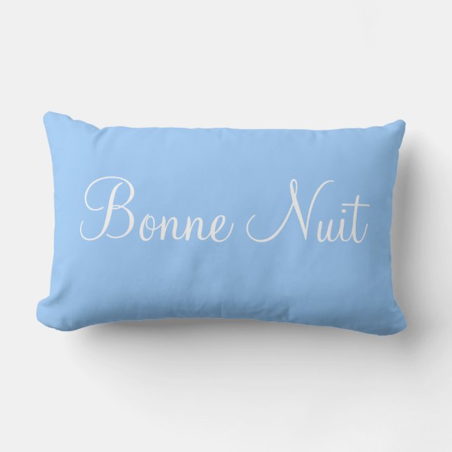 Bonne Nuit Sweet Dreams Decorative Bedroom Accent Kussen (Voorkant)