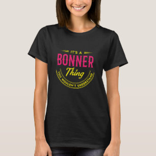 BONNER Name, BONNER familienaam crest T-shirt