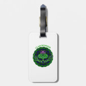 Bonner Scottish Tartan Celtic Thistle Bagagelabel (Achterkant verticaal)