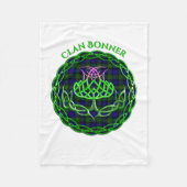 Bonner Scottish Tartan Celtic Thistle Fleece Deken (Voorkant)