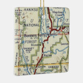 Bonners Ferry ID  Map Keramisch Ornament (Rechts)