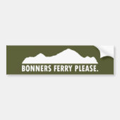 Bonners Ferry Idaho alsjeblieft Bumpersticker (Voorkant)