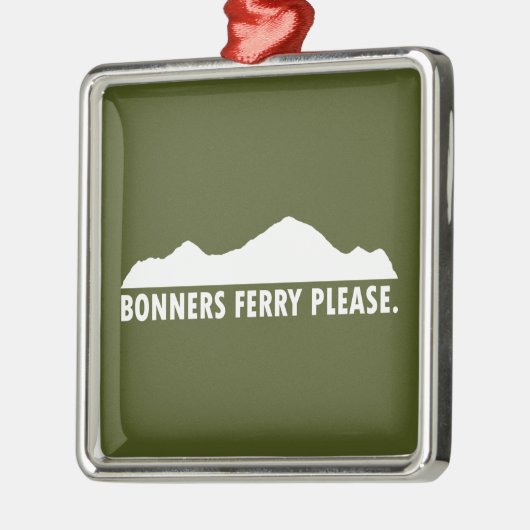 Bonners Ferry Idaho alsjeblieft Metalen Ornament (Links)