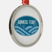 Bonners Ferry Idaho Buitenshuis Metalen Ornament (Rechts)