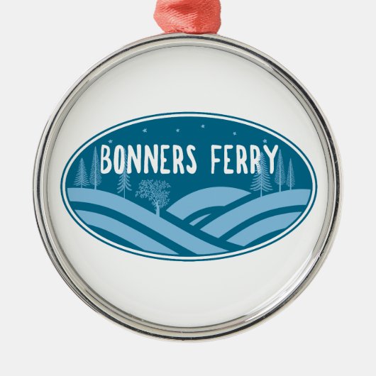 Bonners Ferry Idaho Buitenshuis Metalen Ornament (Voorkant)