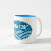 Bonners Ferry Idaho Buitenshuis Tweekleurige Koffiemok (Voorkant rechts)