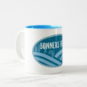 Bonners Ferry Idaho Buitenshuis Tweekleurige Koffiemok (Voorkant links)