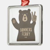 Bonners Ferry Idaho Peace Bear Metalen Ornament (Links)