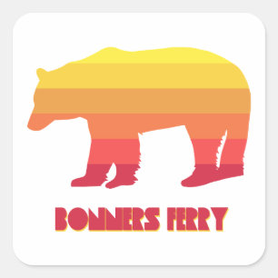 Bonners Ferry Idaho Rainbow Beer Vierkante Sticker