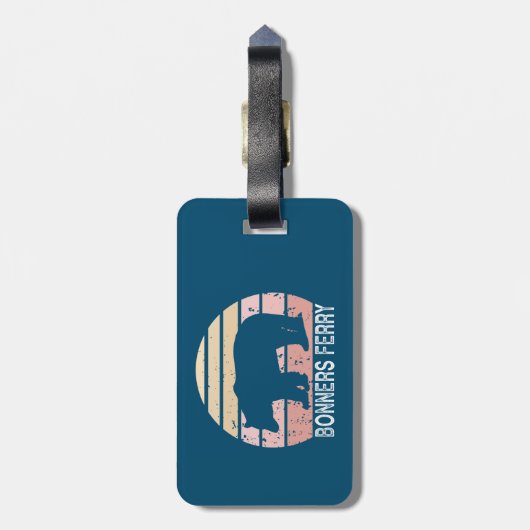 Bonners Ferry Idaho Retro Beer Bagagelabel (Achterkant verticaal)