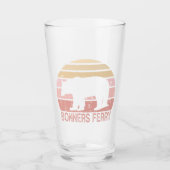 Bonners Ferry Idaho Retro Beer Glas (Voorkant)
