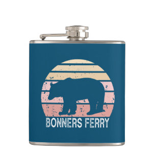 Bonners Ferry Idaho Retro Beer Heupfles