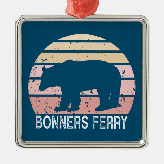 Bonners Ferry Idaho Retro Beer Metalen Ornament (Voorkant)