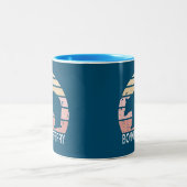 Bonners Ferry Idaho Retro Beer Tweekleurige Koffiemok (Center)