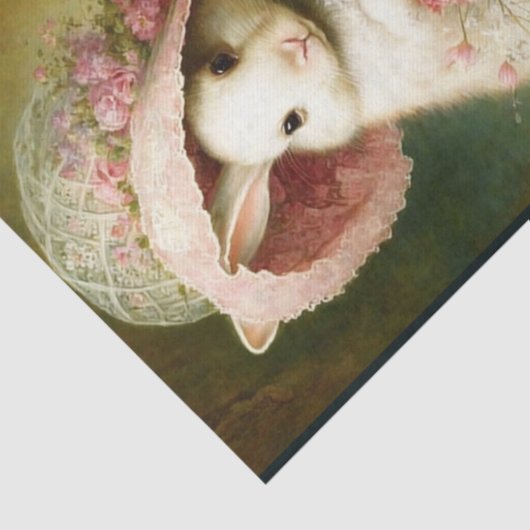 Bonnet Bunnies Tissue Paper Tissuepapier (Detail)