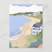 Bonnet Shores | Rhode Island Beach Waterverf Briefkaart (Voorkant)