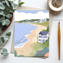 Bonnet Shores | Rhode Island Strand Watercolor