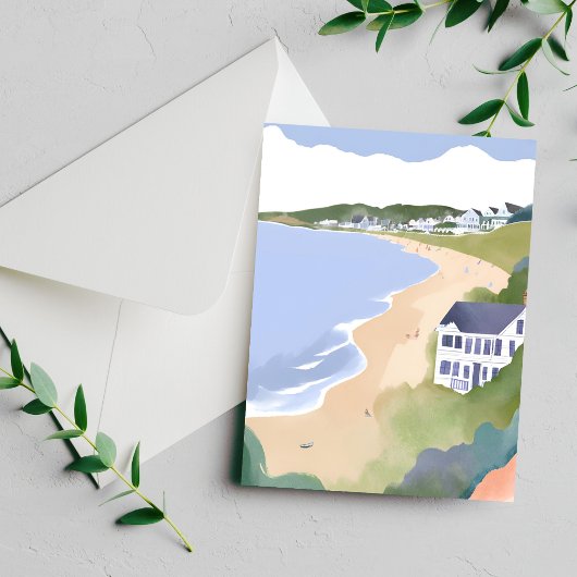 Bonnet Shores | Rhode Island Strand Watercolor Kaa