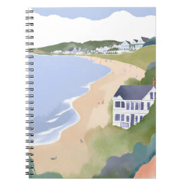 Bonnet Shores | Rhode Island Strand Watercolor Notitieboek