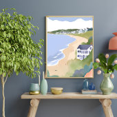 Bonnet Shores | Rhode Island Strand Watercolor Poster