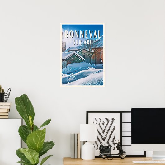 Bonneval op Arc Poster (Thuiskantoor)