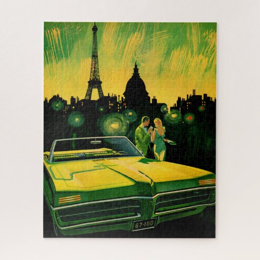 Bonneville converteerbaar in 1960 legpuzzel (Verticaal)