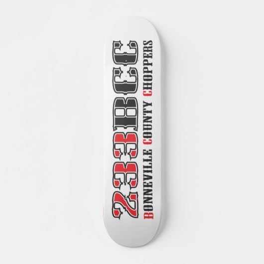 Bonneville County Chopper 233BCC Schaats Deck Persoonlijk Skateboard (Voorkant)