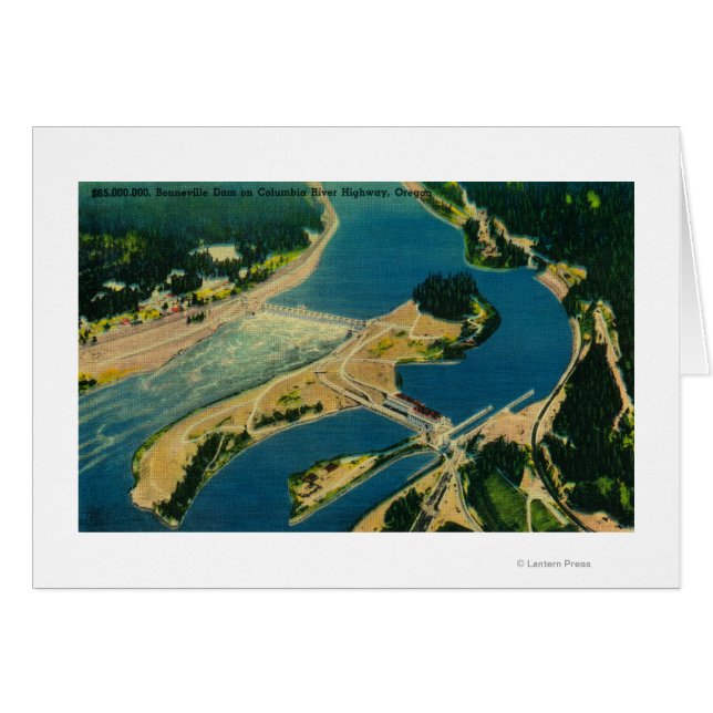 Bonneville Dam en Columbia (Voorkant Horizontaal)