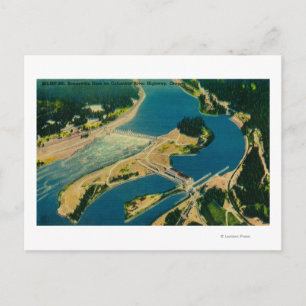 Bonneville Dam en Columbia Briefkaart