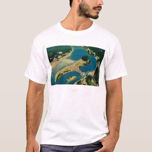 Bonneville Dam en Columbia T-shirt (Voorkant)
