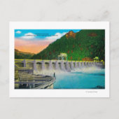 Bonneville Dam op Columbia River Briefkaart (Voorkant)