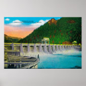 Bonneville Dam op Columbia River Poster (Voorkant)