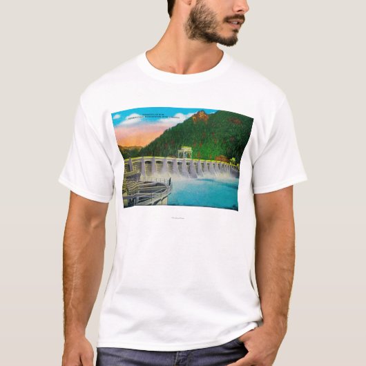 Bonneville Dam op Columbia River T-shirt (Voorkant)