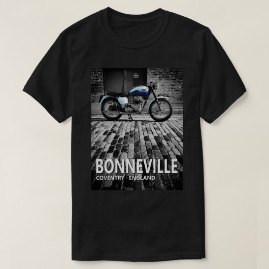Bonneville op Cobbles T-shirt (Design voorkant)