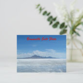 Bonneville Salt Flats Briefkaart (Staand voorkant)