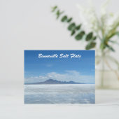 Bonneville Salt Flats Briefkaart (Staand voorkant)