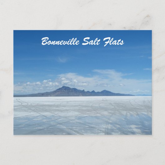 Bonneville Salt Flats Briefkaart (Voorkant)