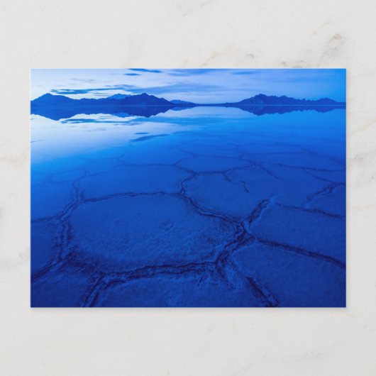 Bonneville Salt Flats in Winter - Utah Briefkaart (Voorkant)