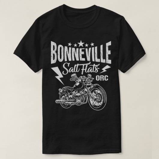 Bonneville Salt Flats Motorcycle Racing Biker otte T-shirt (Design voorkant)