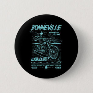 Bonneville Salt Flats Motorcycle Racing Vintage Bi Ronde Button 5,7 Cm