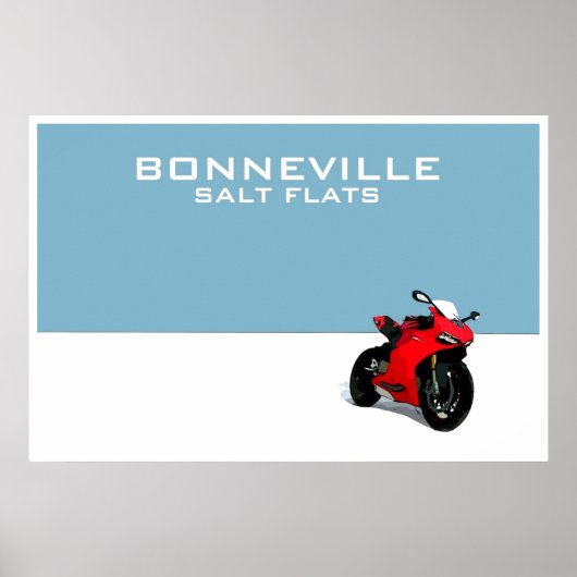 Bonneville Salt Flats Poster (Voorkant)