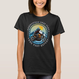 Bonneville Salt Flats Retro Motorcycle Rid T-shirt