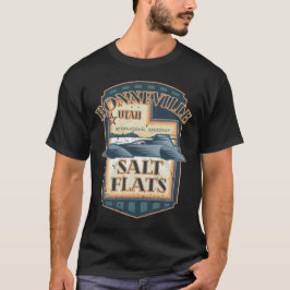 Bonneville Salt Flats Speedway Utah Retro Design T-shirt