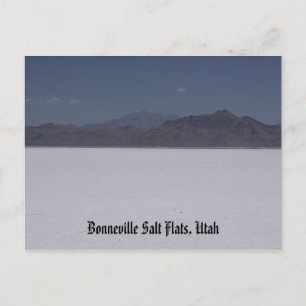 Bonneville Salt Flats, Utah ansichtkaart Briefkaart